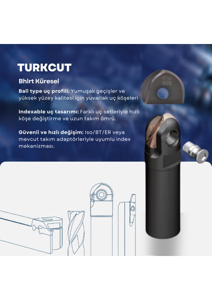 Bhlrt Küresel Dc 16 R 8 – Indekslenebilir Freze Ucu fiyatları