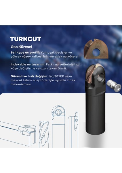 Gsc Küresel Dc 20 R 10 – Indekslenebilir Freze Ucu fiyatları