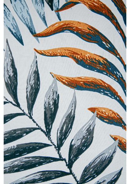 Duck Çiçekli Kırlent Kılıfı Kiremit Mavi 40X40 fiyatları