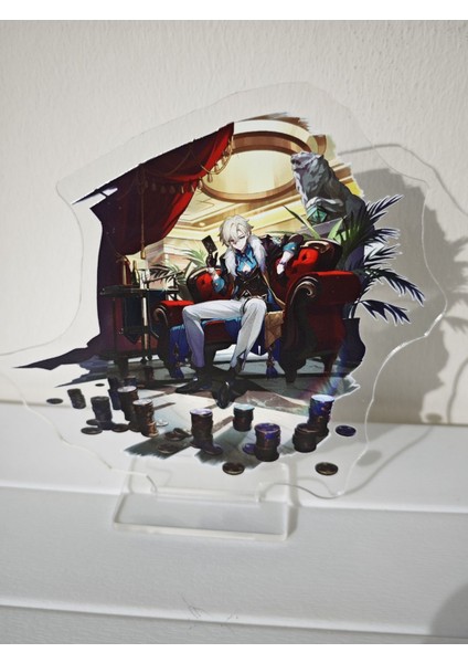 Honkai Star Rail Aventurine Karakter Figür Standı