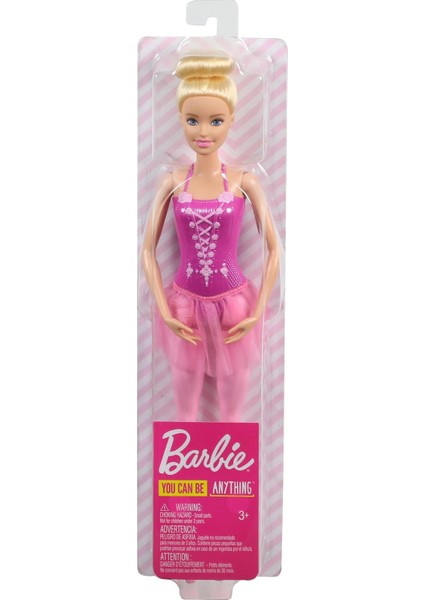 Balerin Sarışın Bebek Pembe Mor Lila Klasik Bale Kıyafeti ve Çıkarılabilir Tütü