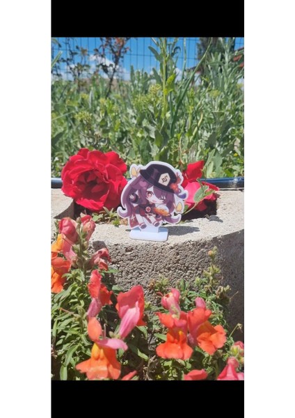 Mini Hu Tao Karakter Figür Standı (1 Adet)