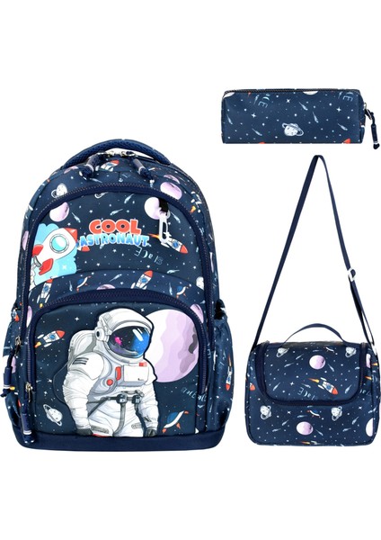 Baskılı Erkek Çocuk Okul Çantası