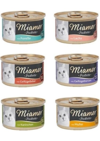 Pastete Karışık Kedi Konserve 85GR x 6 Adet