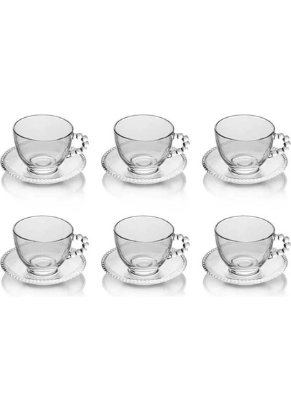 6'lı Çay Fincanı Cam Çay Fincan Takımı Çay Fincan Seti Çay Takımı Fincan Takımı 200 ml indirimleri