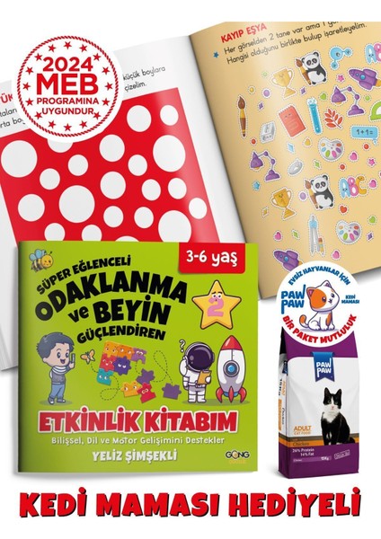3-6 Yaş - Süper Eğlenceli Odaklanma ve Beyin Güçlendiren Çocuk Etkinlik Kitabım modelleri