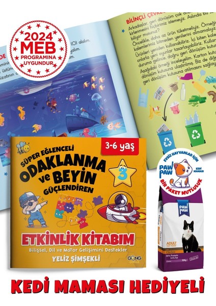 3-6 Yaş - Süper Eğlenceli Odaklanma ve Beyin Güçlendiren Çocuk Etkinlik Kitabım fırsatları