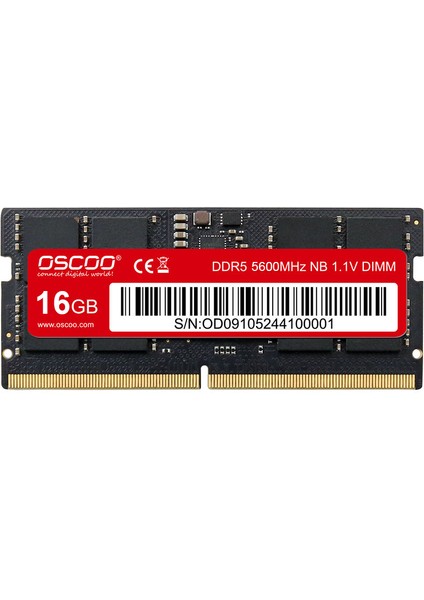 N300 16GB 5600MHZ CL46 Ddr5 Sodımm 1.1V Ram