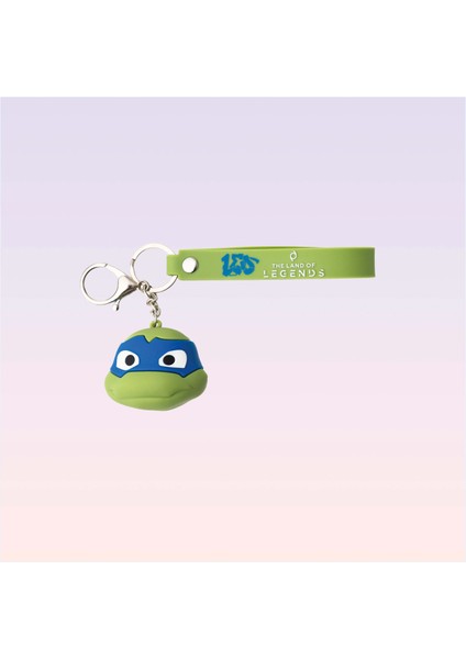 Nickelodeon Genç Mutant Ninja Kaplumbağalar Leonardo Figürlü 3D Anahtarlık