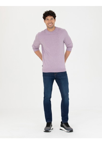 Erkek Lacivert Slim Fit Jean Pantolon 50278200-VR033