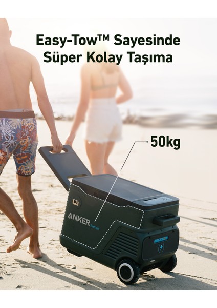 SOLIX EverFrost 40 / 43L 299Wh Pil Akülü Outdoor Kompresörlü Taşınabilir Buzdolabı - A17A1