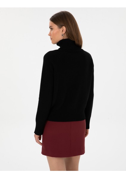 Kadın Siyah Comfort Fit Kazak 50310938-VR046 indirimleri