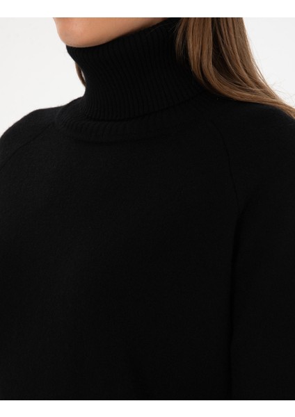 Kadın Siyah Comfort Fit Kazak 50310938-VR046