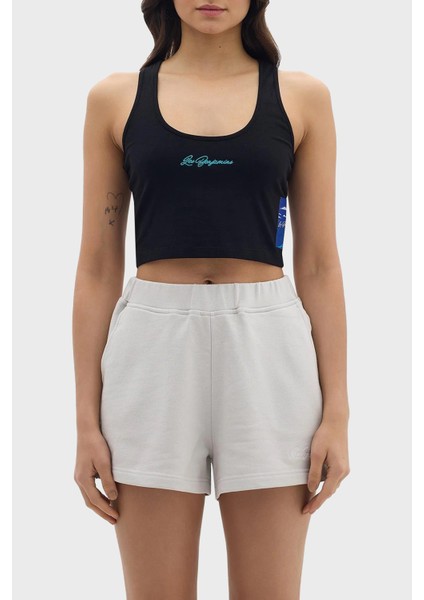 Pamuklu Cropped Fit Top Bayan Top LB24SSKISFUTN