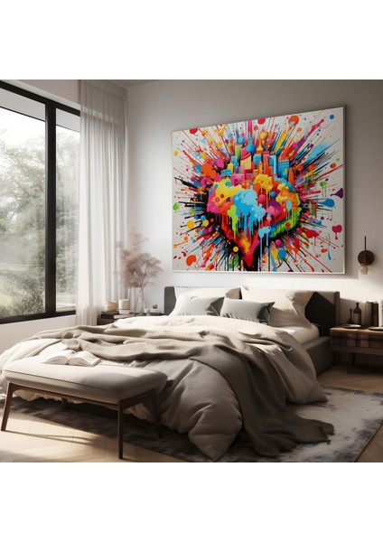 Pop Art Dünya Haritası Kanvas Tablo - Dünya Haritası Kanvas Duvar Sanatı Kanvas Duvar Sanatı fiyatları