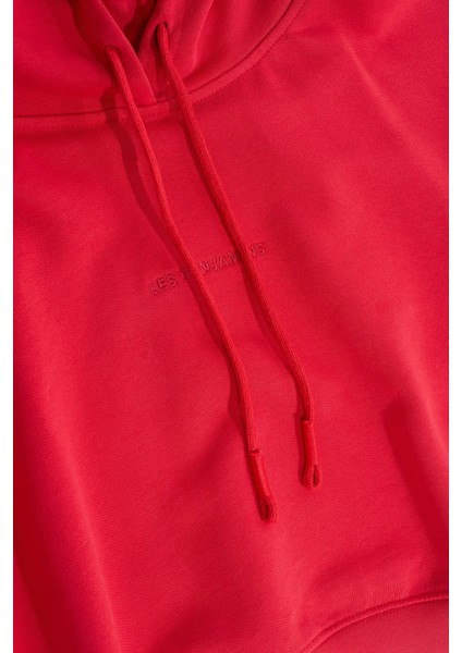 Pamuklu Crop Fit Kapüşonlu Sweat Bayan Sweat LB24FWESSFUHD indirimleri