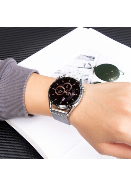 Watch Gt3 / Gt3 Pro / Gt4 / Gt4 Pro / Gt5 / Gt5 Pro 46MM Uyumlu Metal Milanese Hasır Kordon – Paslanmaz Çelik, Manyetik Mıknatıslı Bileklik Kayış modelleri