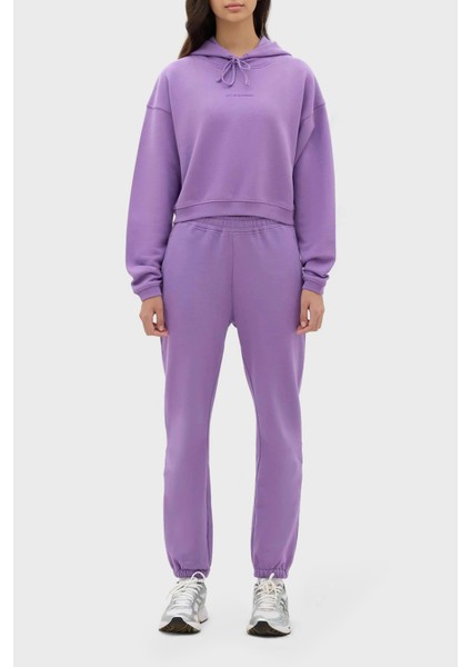 Kapüşonlu % 100 Pamuk Crop Fit Sweat Bayan Sweat LB23FWESSFUHD fiyatları
