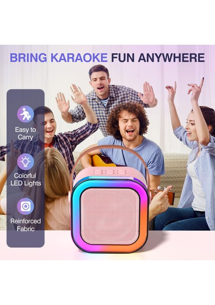 Mini Taşınabilir Bluetooth Karaoke Hoparlör Kablosuz Mikrofon Ses Bombası modelleri