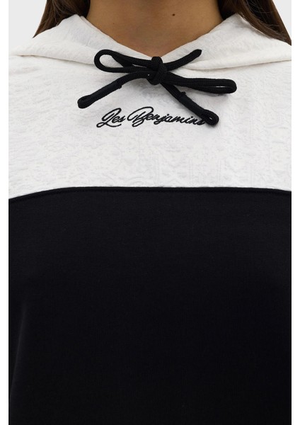 Relaxed Fit Kapüşonlu Crop Sweat Bayan Sweat LB24SSKISFUHD indirimleri