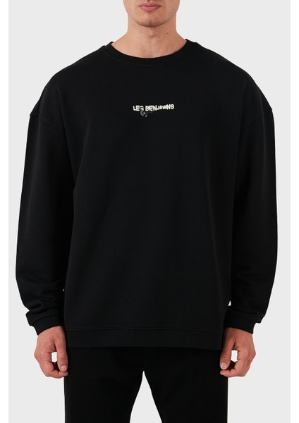 Pamuklu Logolu Regular Fit Bisiklet Yaka Sweat Erkek Sweat LB24FWEAPMUSW