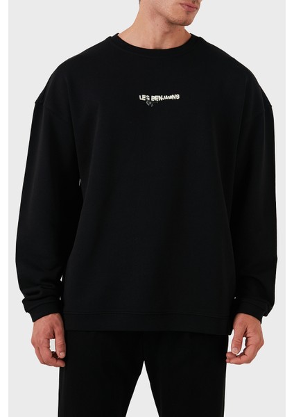 Pamuklu Logolu Regular Fit Bisiklet Yaka Sweat Erkek Sweat LB24FWEAPMUSW modelleri