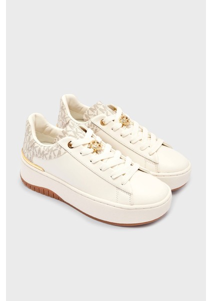 Logolu Deri Sneaker Ayakkabı 43F5DTFS6L150 Bayan Ayakkabı 43F5DTFS6L 150 modelleri