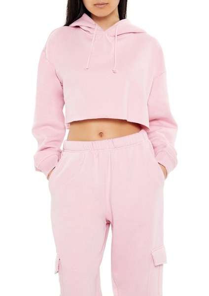 F21 Fleece Crop Sweatshirt