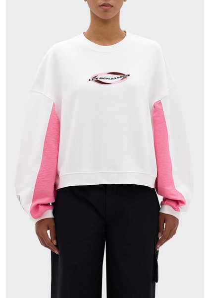 Pamuklu Bisiklet Yaka Regular Fit Sweat Bayan Sweat LB24SSKISFUSW