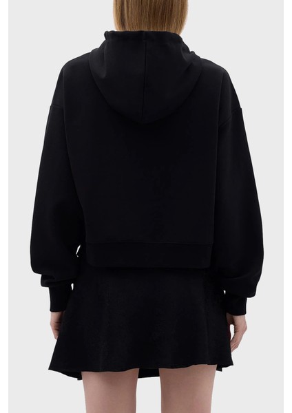 Crop Fit Kapüşonlu Sweat Bayan Sweat LB23FWCLAFUHD modelleri