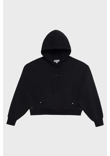 Crop Fit Kapüşonlu Sweat Bayan Sweat LB23FWCLAFUHD