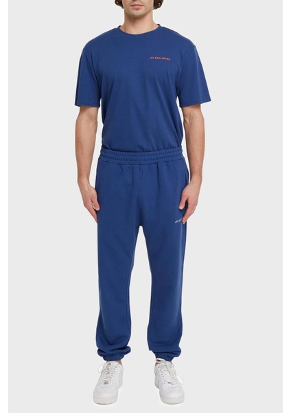 % 100 Pamuk Elastik Bel Bantlı Cepli Jogger Spor Pantolon Erkek Pantolon LB21SSCORMUSP