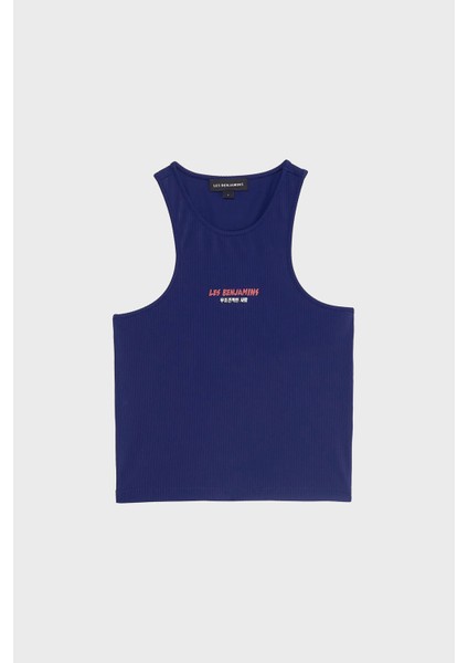 Slim Fit Halter Yaka Logolu Top Bayan Top LB25SSUNLFUTN