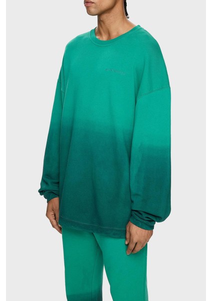 Pamuklu Oversize Bisiklet Yaka Sweat Erkek Sweat LB24FWESSMUSW