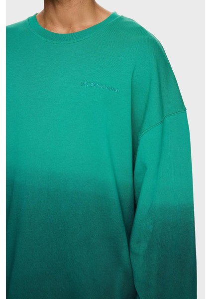 Pamuklu Oversize Bisiklet Yaka Sweat Erkek Sweat LB24FWESSMUSW fırsatları