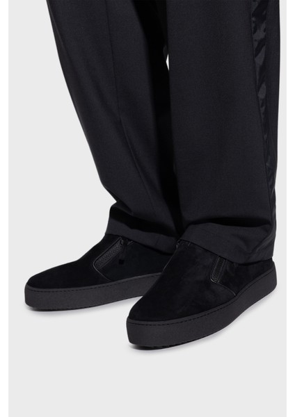 Logolu Süet Kalın Tabanlı Sneaker Ayakkabı Erkek Ayakkabı RU50025 fiyatları