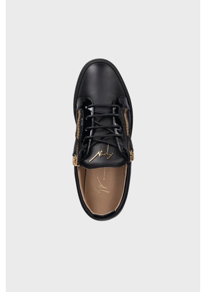 Logolu Rugan Detaylı Deri Sneaker Ayakkabı Erkek Ayakkabı RU50000 modelleri