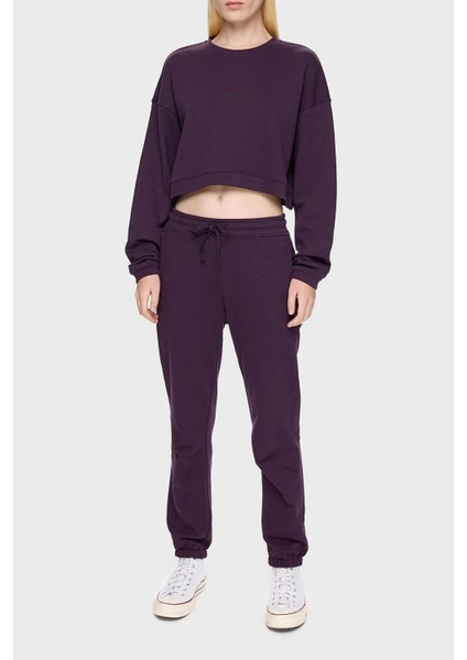 % 100 Pamuklu Relaxed Fit Bisiklet Yaka Sweat Bayan Sweat LB24FWESSFUSW fiyatları