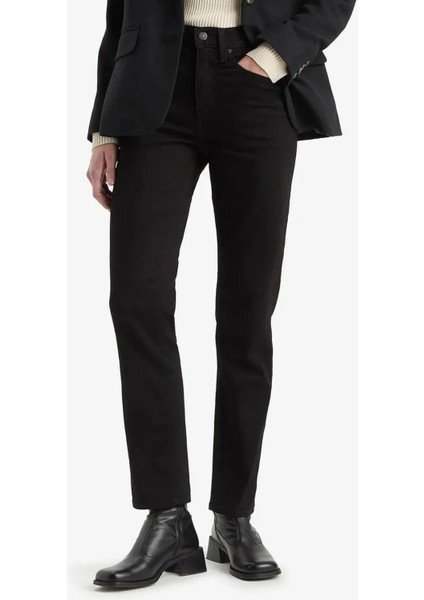 724 Streç Pamuklu Straight Fit Yüksek Bel Düz Paça Jeans Bayan Kot Pantolon A7744 fiyatları