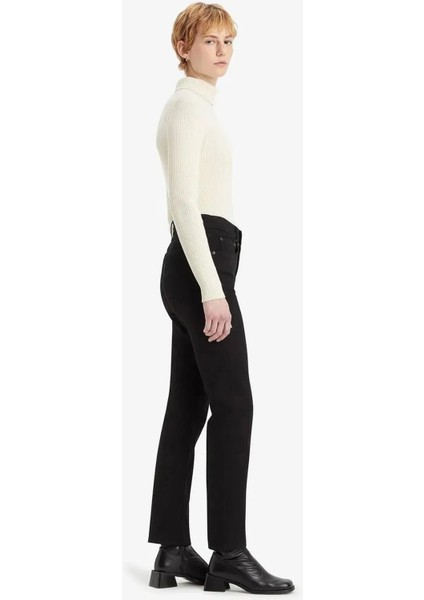 724 Streç Pamuklu Straight Fit Yüksek Bel Düz Paça Jeans Bayan Kot Pantolon A7744 modelleri