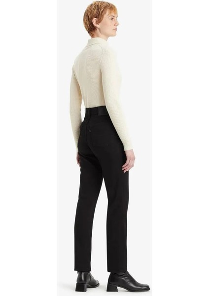 724 Streç Pamuklu Straight Fit Yüksek Bel Düz Paça Jeans Bayan Kot Pantolon A7744 fırsatları