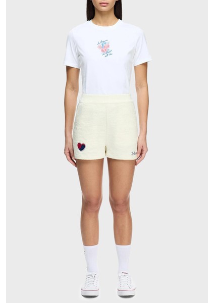 Pamuklu Regular Fit Yüksek Bel Jakarlı Short Bayan Short LB25SSUNLFUSO modelleri