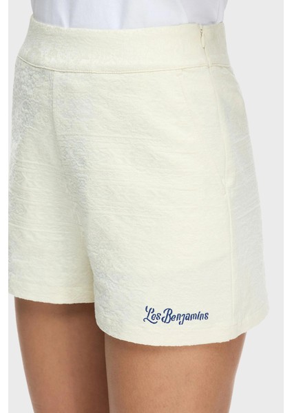Pamuklu Regular Fit Yüksek Bel Jakarlı Short Bayan Short LB25SSUNLFUSO indirimleri