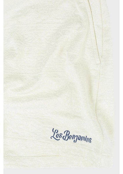 Pamuklu Regular Fit Yüksek Bel Jakarlı Short Bayan Short LB25SSUNLFUSO