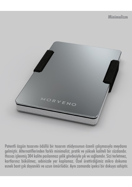 Metal Kartlık & Cüzdan - KLASİK PLUS - NFC & RFID Korumalı - Paslanmaz Çelik - Siyah fiyatları