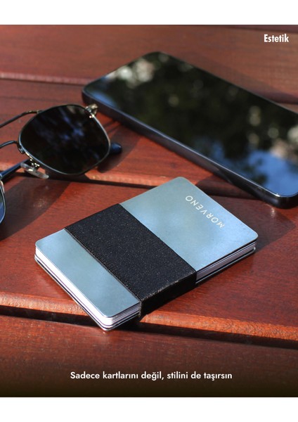 Metal Kartlık & Cüzdan - KLASİK PLUS - NFC & RFID Korumalı - Paslanmaz Çelik - Siyah modelleri