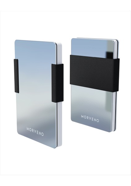 Metal Kartlık & Cüzdan - KLASİK PLUS - NFC & RFID Korumalı - Paslanmaz Çelik - Siyah