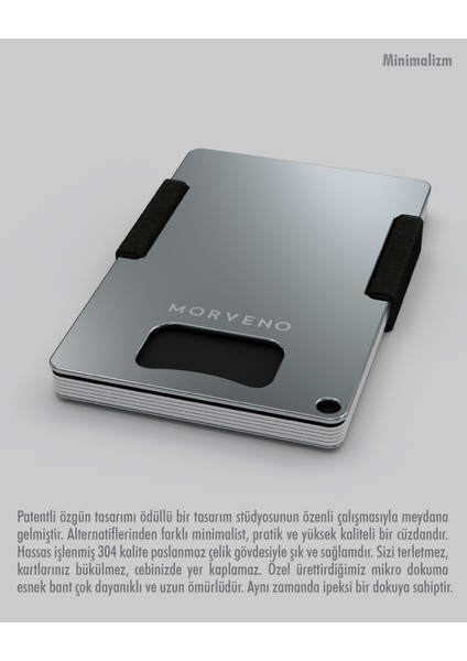 Metal Kartlık & Cüzdan - MACERACI PLUS - NFC & RFID Korumalı - Şişe Açacaklı - Paslanmaz Çelik - Siyah fiyatları
