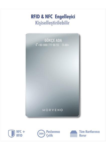 RFID & NFC Engelleyici - Kişiye Özel