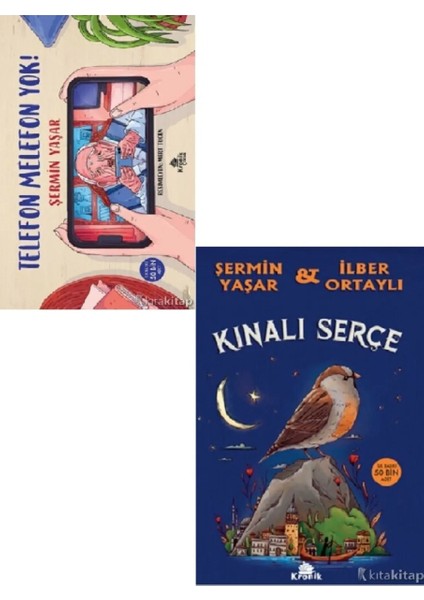 Telefon Melefon Yok! - Kınalı Serçe - Şermin Yaşar 2 Kitap